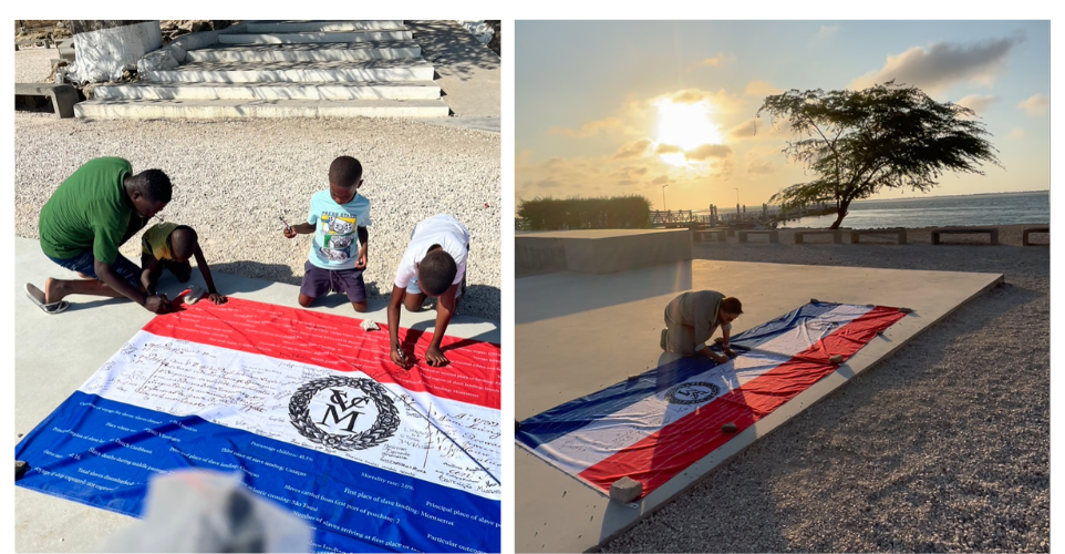 2025 Kunstproject Armazoen_Angola, ondertekening van de vlag
