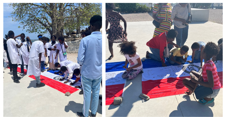 2025 Kunstproject Armazoen_Angola, ondertekening van de vlag